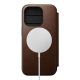 Folio Modern Leather iPhone 15 Pro Case in Brown