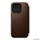 Folio Modern Leather iPhone 15 Pro Case in Brown