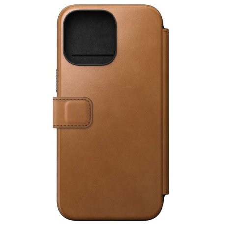 Folio Modern Leather for iPhone 15 Pro Max - English Tan