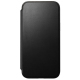 Modern Leather Folio for iPhone 15 Pro Max in Black