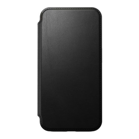 Modern Leather Folio Case for iPhone 15 Pro - Black