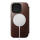 Folio Moderne Horween en Cuir Marron avec MagSafe pour iPhone 14 Pro