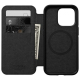 Folio Modern Horween MagSafe iPhone 14 Pro Black Leather Case