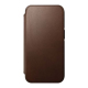 Folio Modern MagSafe en Cuir pour iPhone 14 Pro - Marron