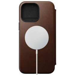 Folio Modern MagSafe iPhone 14 Pro Max Case - Brown