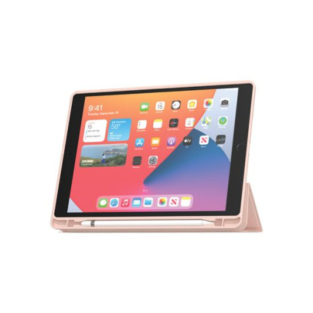 Folio Slim Skin iPad 10.2 avec Design Rose