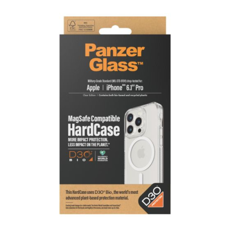 PanzerGlass™ HardCase D3O Clear pour iPhone 15 Pro