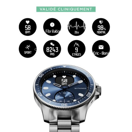 Horizon ScanWatch 43mm Bleue - Édition Limitée Montre Connectée