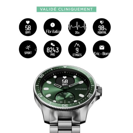 Horizon Scanwatch 43mm Verte - Édition Limitée Montre Connectée Hybride