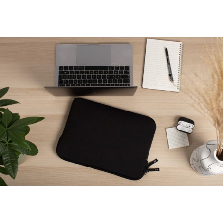 Housse Éco-Responsable pour MacBook Air 15 - Basics ²Life Noir/Blanc