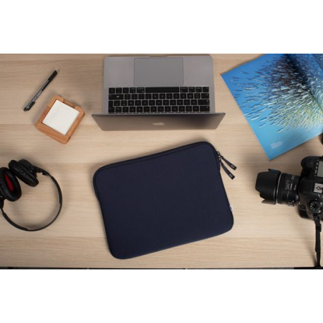 Housse MacBook Pro 14 Basics ²Life Blue/White - Eco-Friendly Protective Sleeve