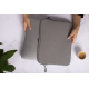 Eco-Friendly MacBook Pro 16 Sleeve - Gray/White