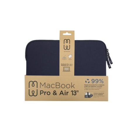 Eco-Friendly MacBook Pro/Air 13 Sleeve - Basics ²Life Blue/White