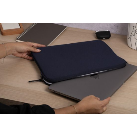 Housse Eco-Friendly pour MacBook Pro/Air 13 - Basics ²Life Bleu/Blanc