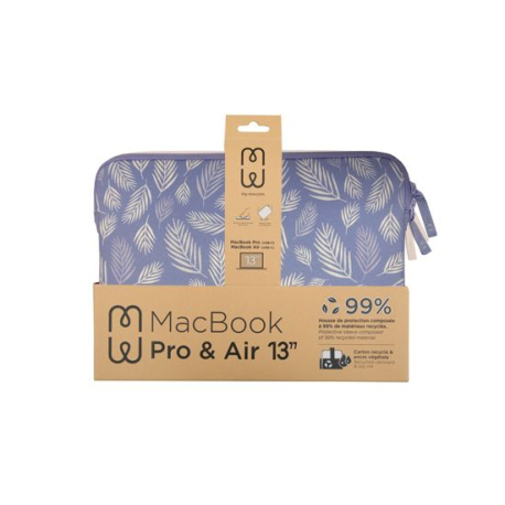 Housse MacBook Pro/Air 13 Basics ²Life Botanic Lila