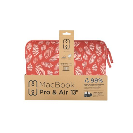 Housse Housse MacBook Pro/Air 13 Basics ²Life Botanic Rouge