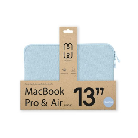 Housse MacBook Pro/Air 13" Bleu Ciel - Collection Seasons