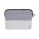 13-Inch Marinière White Laptop Sleeve