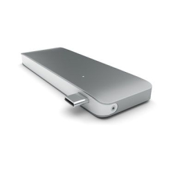 Type-C Hub Space Grey for Charging and Devices Simultaneously