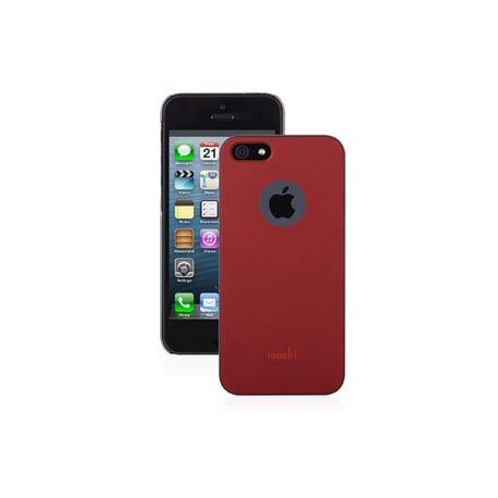 Coque iGlaze iPhone 5/5S/SE Rouge : Protection Minimaliste pour Votre Appareil