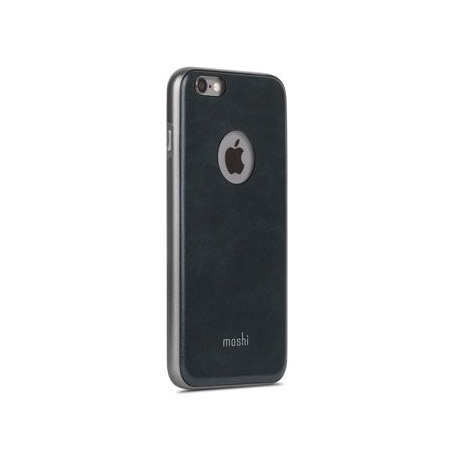 Coque iGlaze Napa en cuir vegan pour iPhone 6 Plus/6S Plus - Bleu Minuit