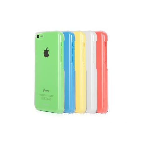 Coque iGlaze XT iPhone 5C Transparente - Jaune