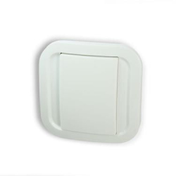 Cozy White Wall Switch - Wireless and Battery-Free