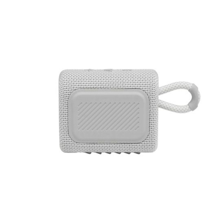 JBL Go 3 White: Portable Bluetooth Speaker