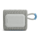 JBL Go 3 Eco Blanc - Compact Portable Bluetooth Speaker