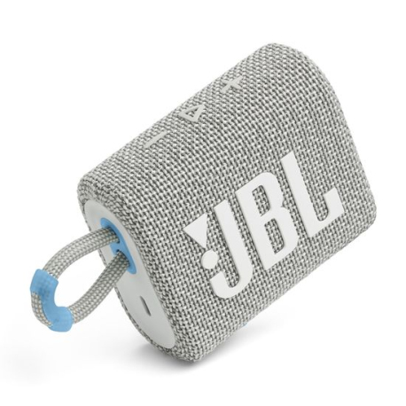 JBL Go 3 Eco Blanc - Compact Portable Bluetooth Speaker