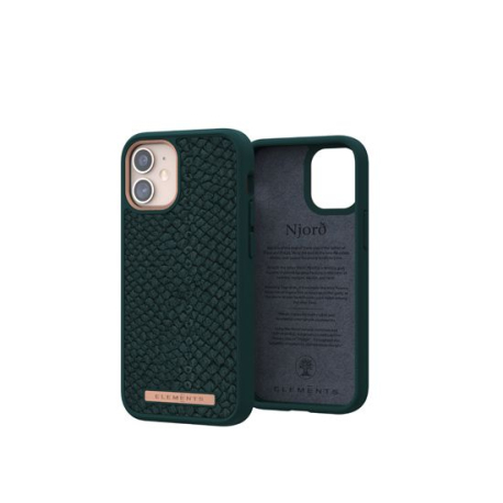 Coque en cuir de saumon islandais premium pour iPhone 12 Mini