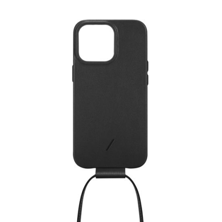 Black Leather Sling Strap for iPhone Case