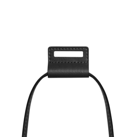 Black Leather Sling Strap for iPhone Case