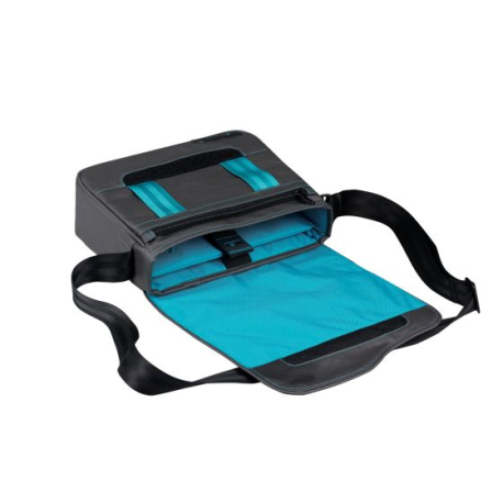 LE Reporter MB Air 11 Gris/Lagoon - Sac Bandoulière Léger pour MacBook Air 11"