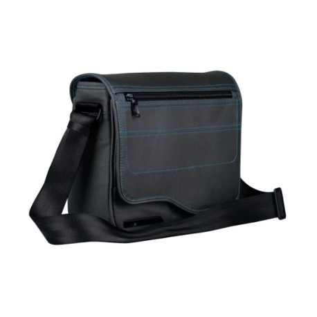 LE Reporter MB Air 11 Gris/Lagoon - Sac Bandoulière Léger pour MacBook Air 11"