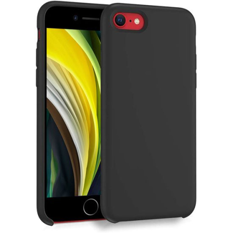 Liquid Silicon Case for iPhone SE (2020/22) & 7/8 - Black Polybag