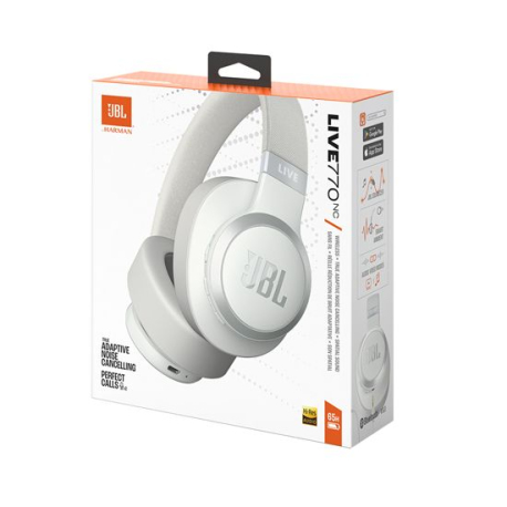 JBL Live 770 NC BT Blanc : Casque Bluetooth Anti-bruit