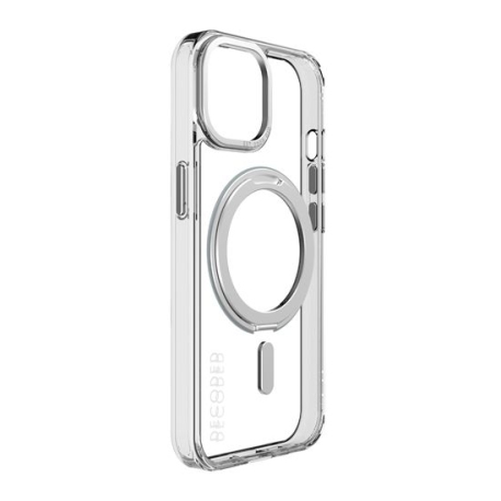 MagSafe Loop Stand Case for iPhone 15 - Eco-Friendly Clear Design