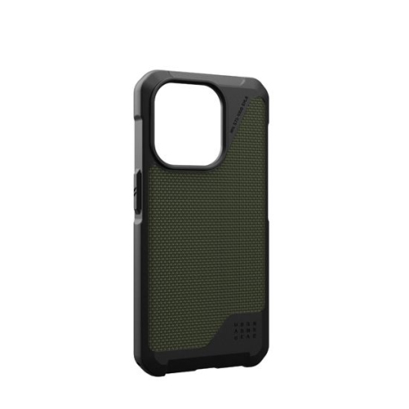 Coque Metropolis LT MagSafe iPhone 15 Pro Kevlar Olive