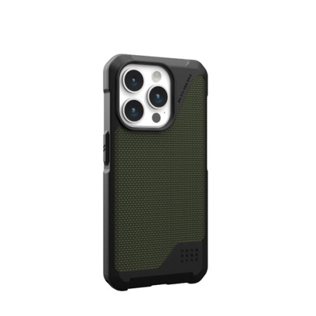 Coque Metropolis LT MagSafe iPhone 15 Pro Kevlar Olive