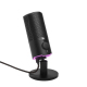 Micro Quantum Stream Noir: Premium Bi-Directional USB Microphone for Streaming, Recording, and Gaming