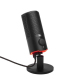 Micro Quantum Stream Noir : Microphone USB Bidirectionnel Haut de Gamme pour le Streaming, l'Enregistrement et le Jeu