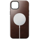 Coque iPhone 14 Plus MagSafe en Cuir Horween Moderne - Marron