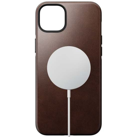 Modern Horween Leather MagSafe iPhone 14 Plus Case - Brown