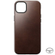 Coque iPhone 14 Plus MagSafe en Cuir Horween Moderne - Marron