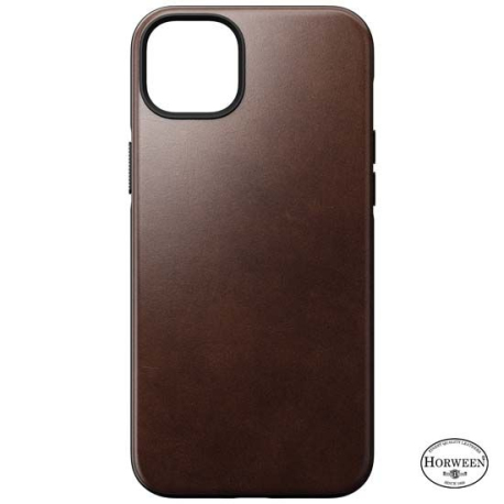 Modern Horween Leather MagSafe iPhone 14 Plus Case - Brown