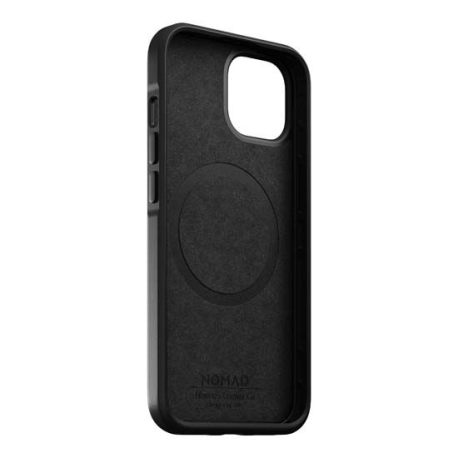 Modern Horween MagSafe iPhone 14 Plus Case in Black