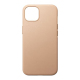 Coque Moderne en Cuir Naturel pour iPhone 13 avec MagSafe