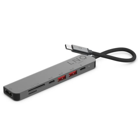 7-in-1 USB-C Multiport Hub - Gray