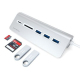 Silver Aluminum USB-C Multiport Hub